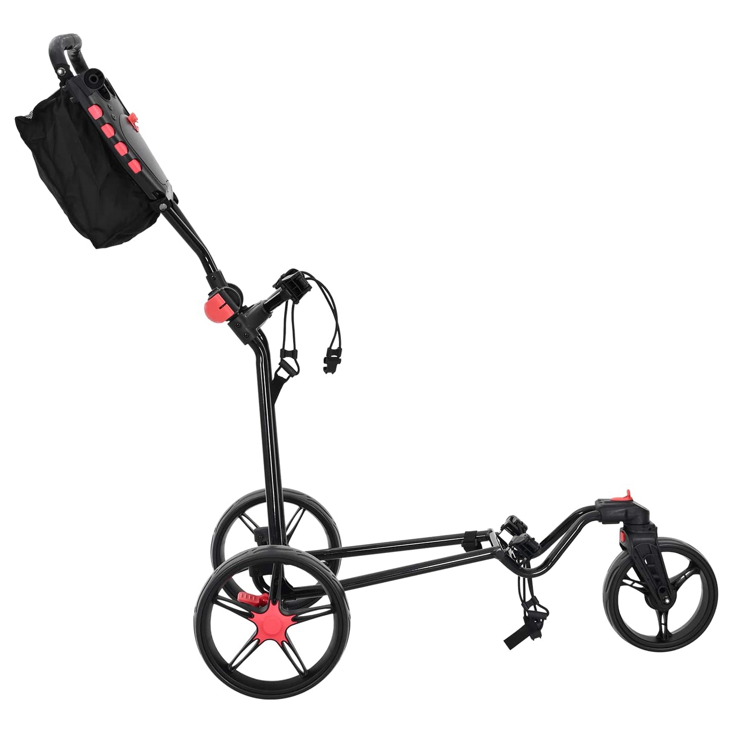 Golf-Dolly Schwarz 110 X 60 X 132 Cm Eisen