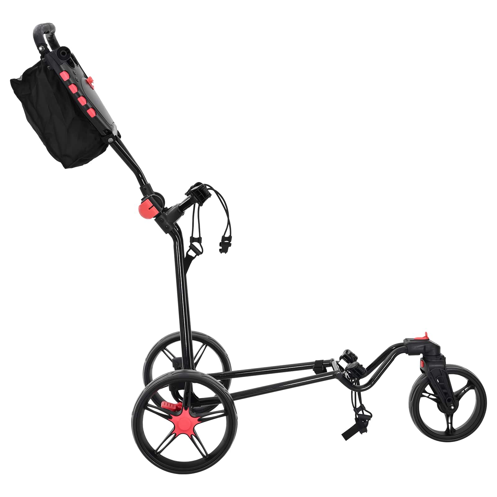 Golf-Dolly Schwarz 110 X 60 X 132 Cm Eisen