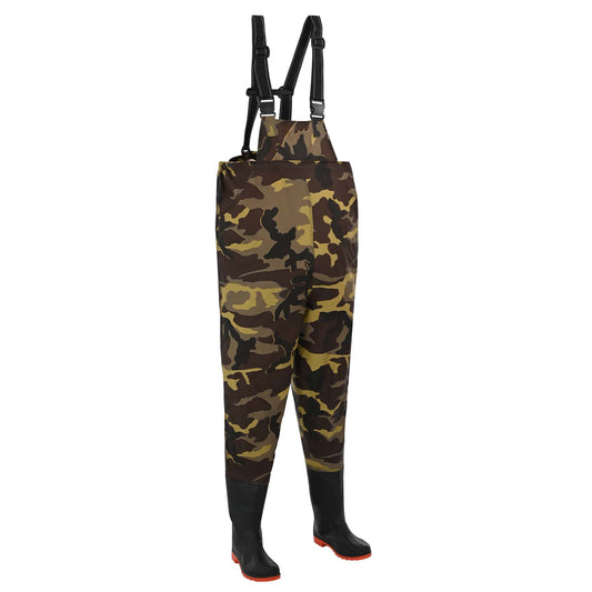 Wathose Mit Stiefeln Pvc-Beschichtetes Polyester Größe 38