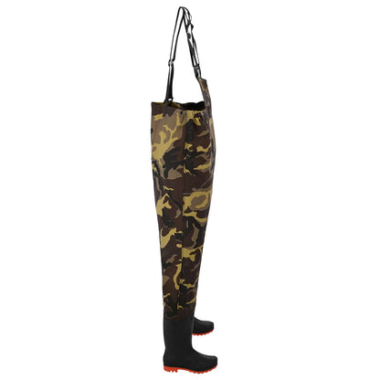 Wathose Mit Stiefeln Pvc-Beschichtetes Polyester Größe 38