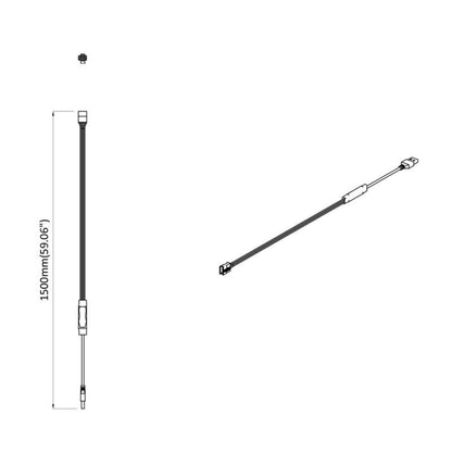 Led Streifen 2 Pcs Schwarz Und Weiß 1745 Mm
