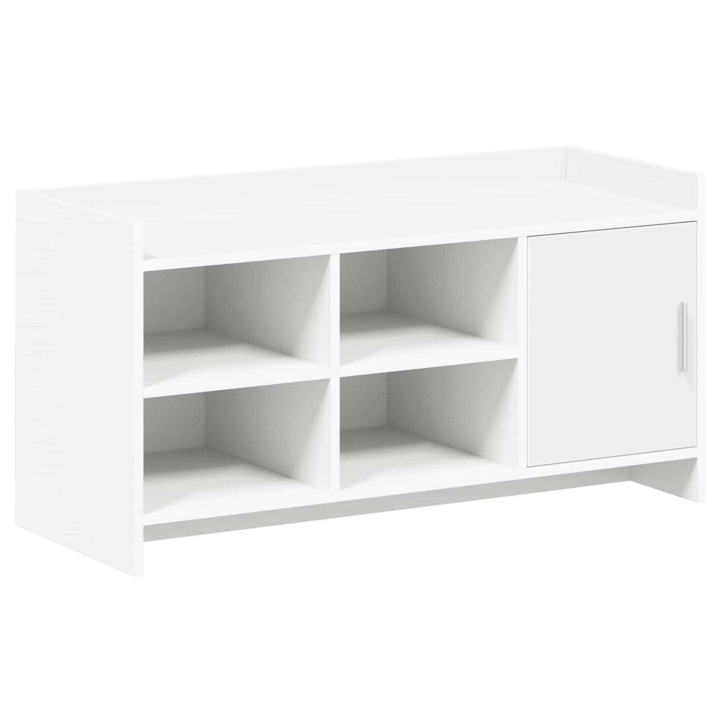 Schuhschrank Mit Tür 100 X 39,5 X 51 Cm Holzwerkstoff