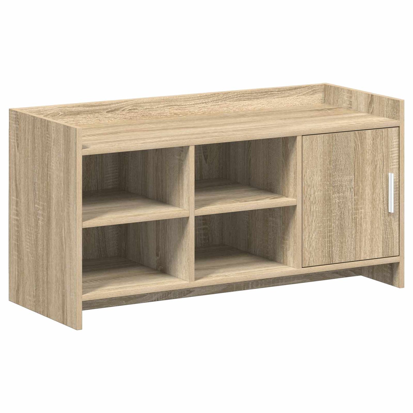 Schuhschrank Mit Tür 100 X 39,5 X 51 Cm Holzwerkstoff