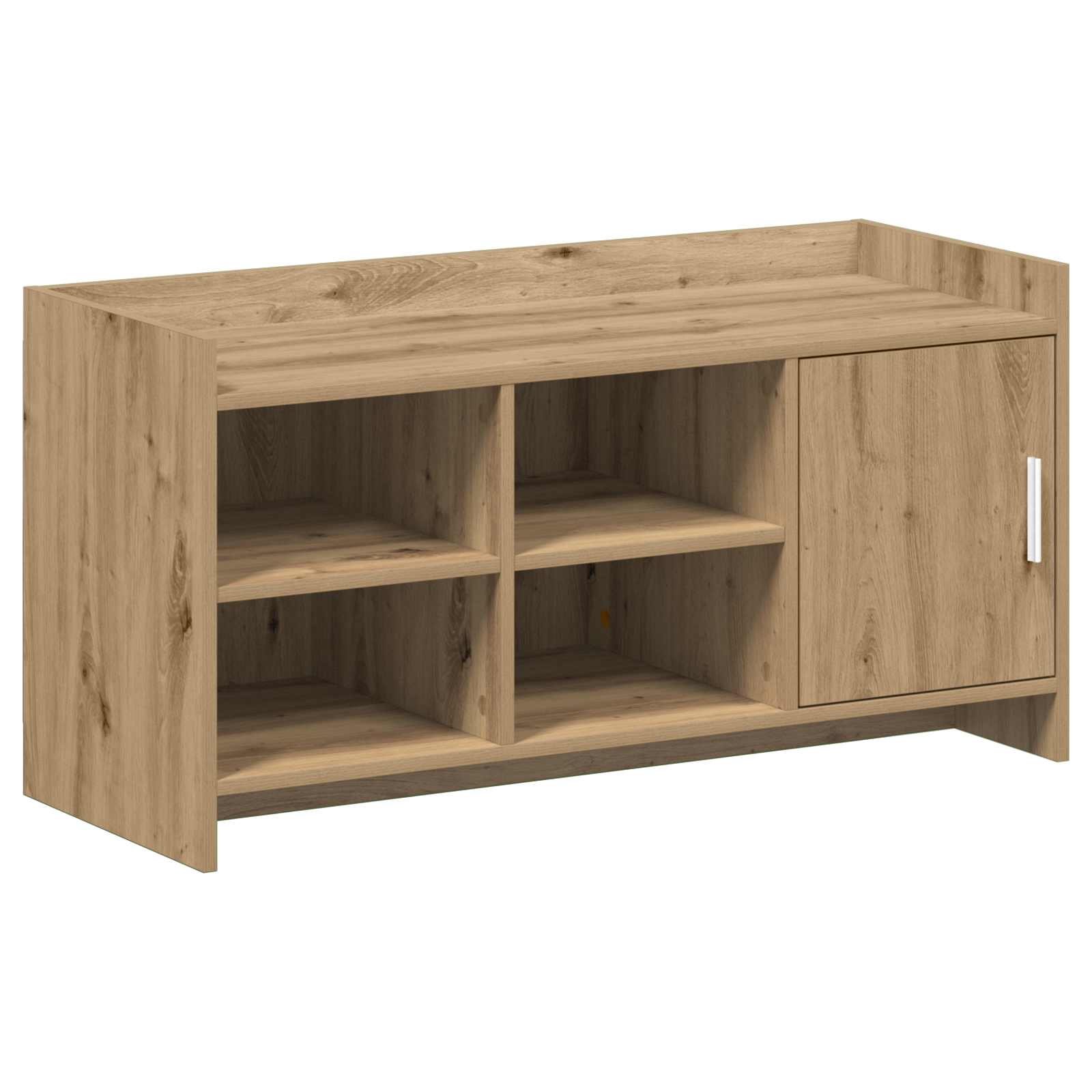 Schuhschrank Mit Tür 100 X 39,5 X 51 Cm Holzwerkstoff