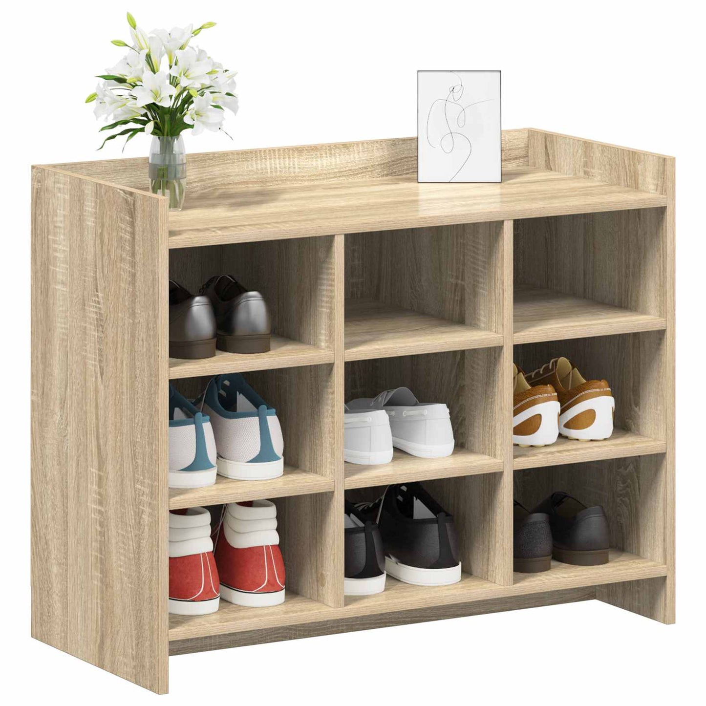 Schuhschrank 85 X 39,5 X 70 Cm Holzwerkstoff