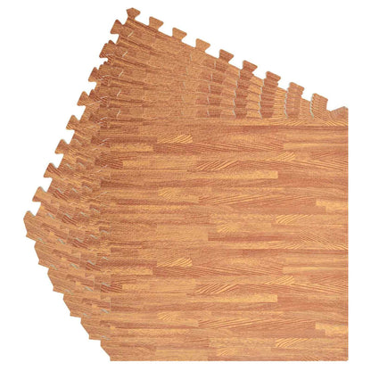 Pool Bodenteppich 6 Pcs Braun 4,32 ㎡ Eva-Schaum