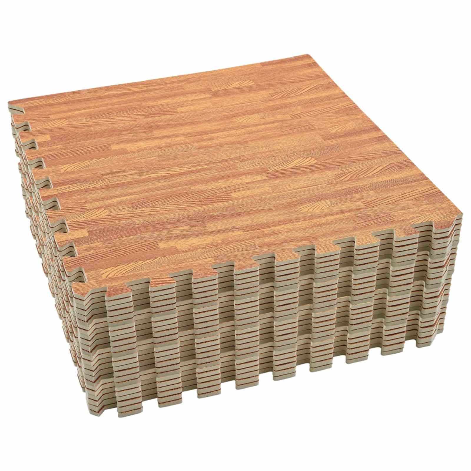 Pool Bodenteppich 6 Pcs Braun 4,32 ㎡ Eva-Schaum