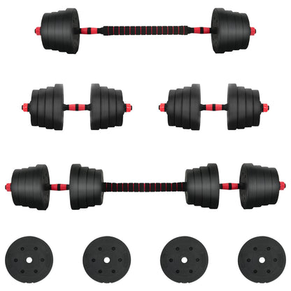2-In-1 Hantelset 40Kg Zement Und Eisensand