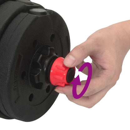 2-In-1 Hantelset 40Kg Zement Und Eisensand