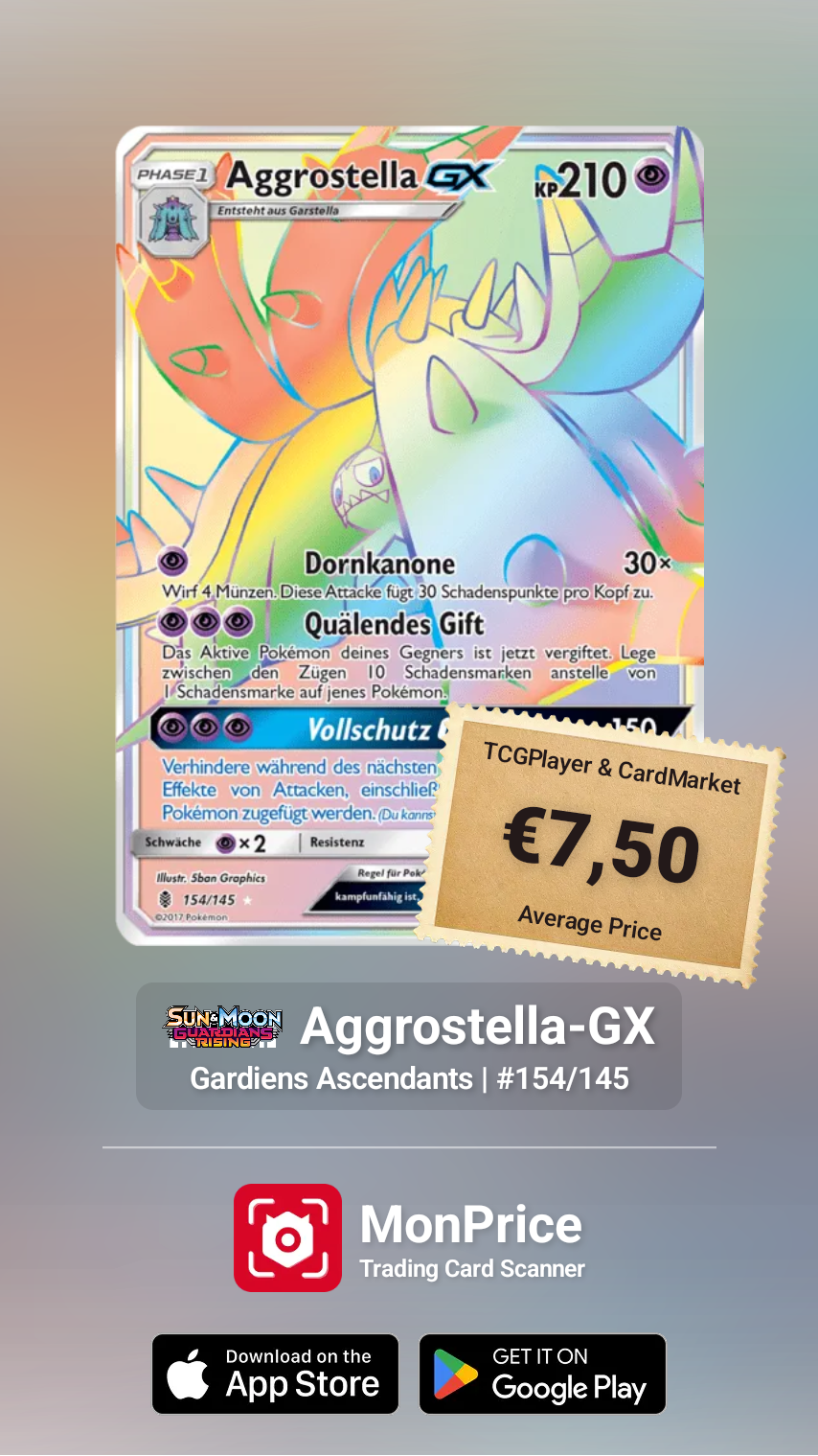 SAMMELKARTE Pokémon Toxapex
