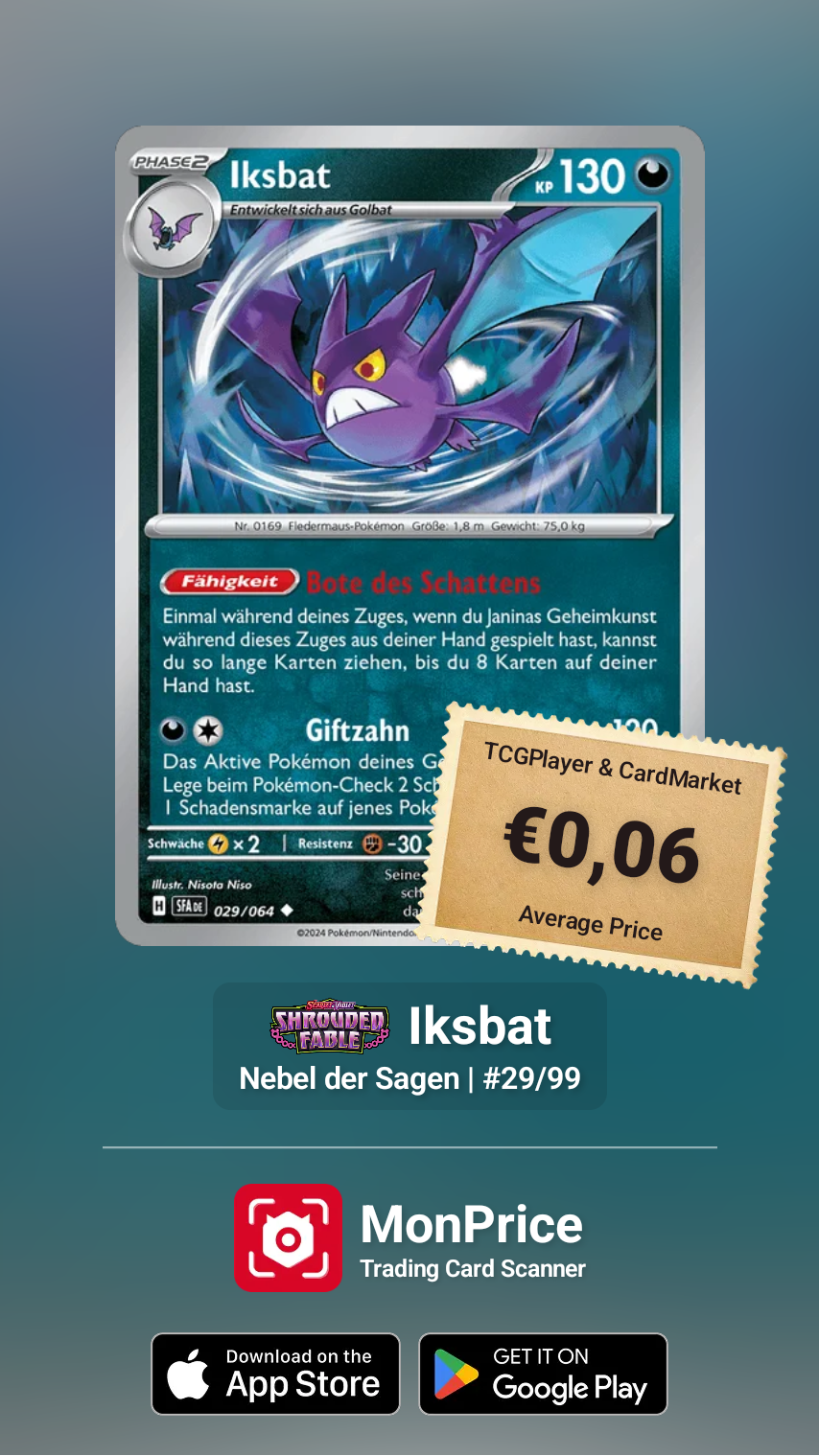 SAMMELKARTE Pokémon