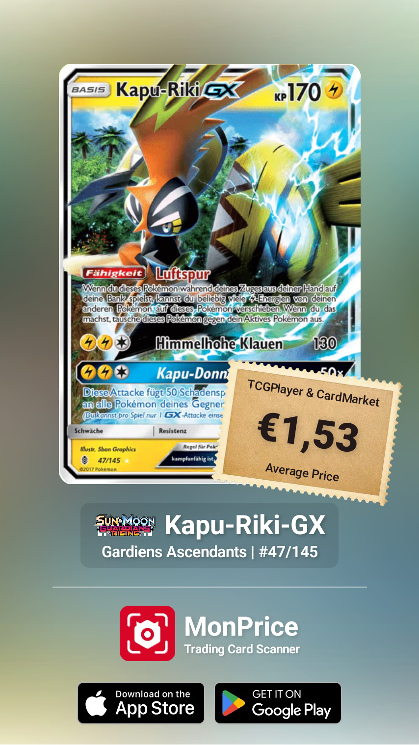 SAMMELKARTE Pokémon