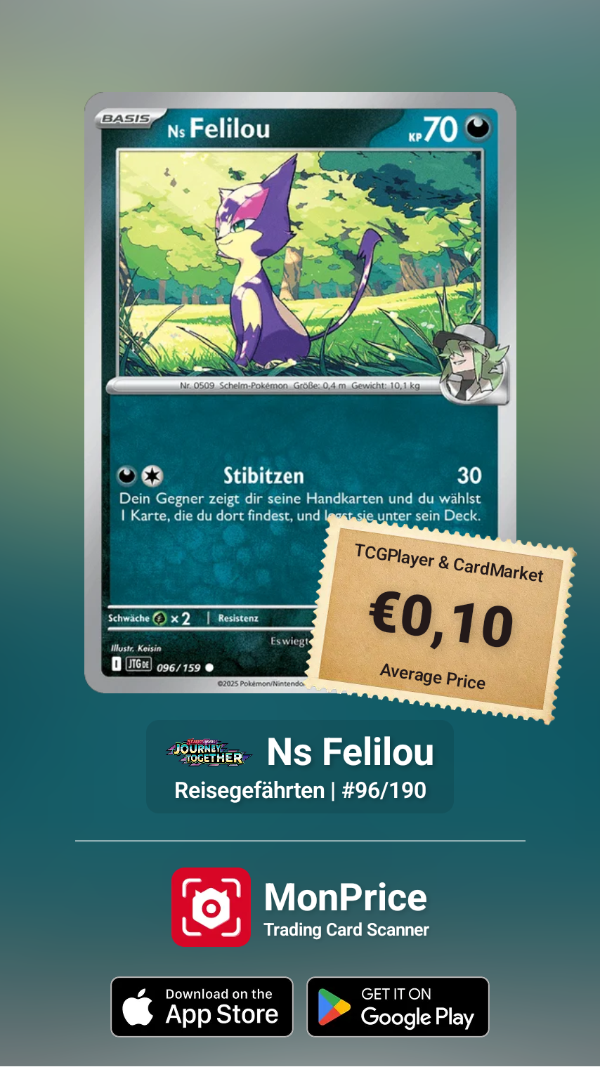 SAMMELKARTE Pokémon