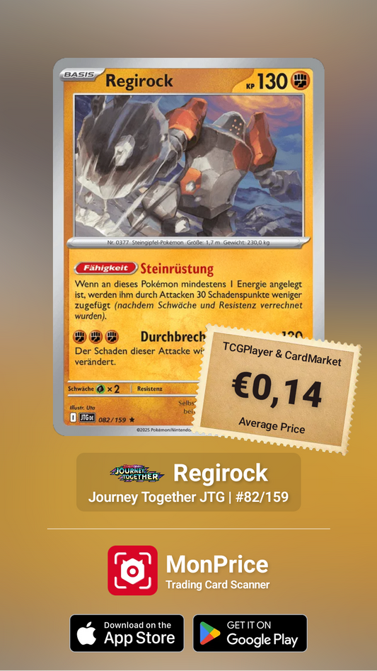 SAMMELKARTE Pokémon Regirock Deutsch