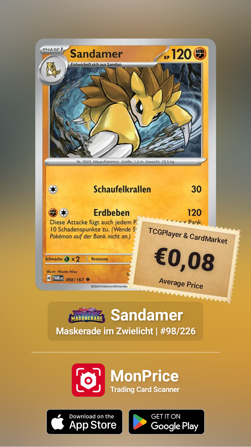 SAMMELKARTE Pokémon