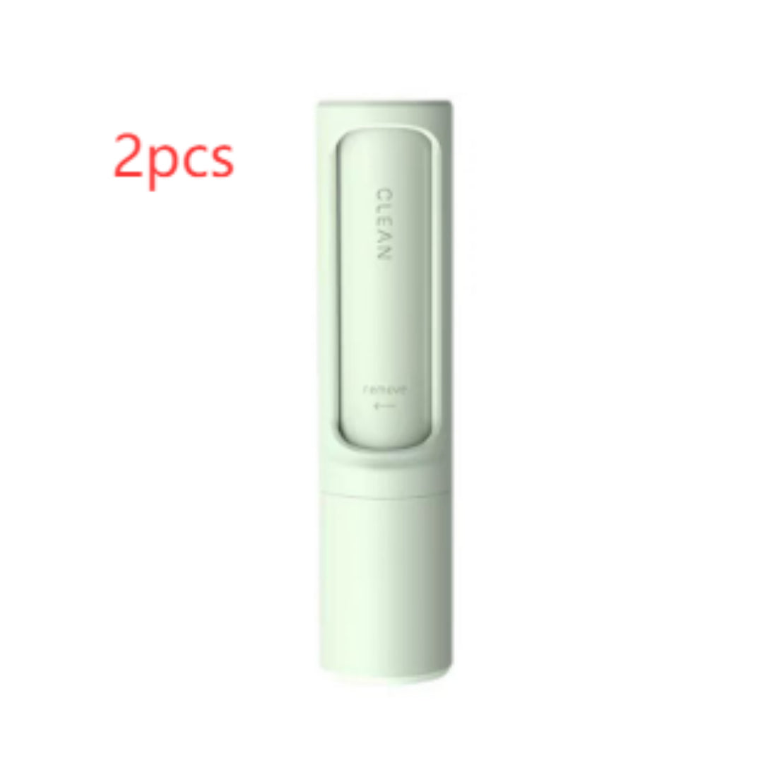 2-in-1 Wiederverwendbare Tierhaarentferner-Bürste/Fusselrolle, tragbar, effektives Selbstreinigungswerkzeug für Katzen- und Hundehaare, Staubentfernungsbürste