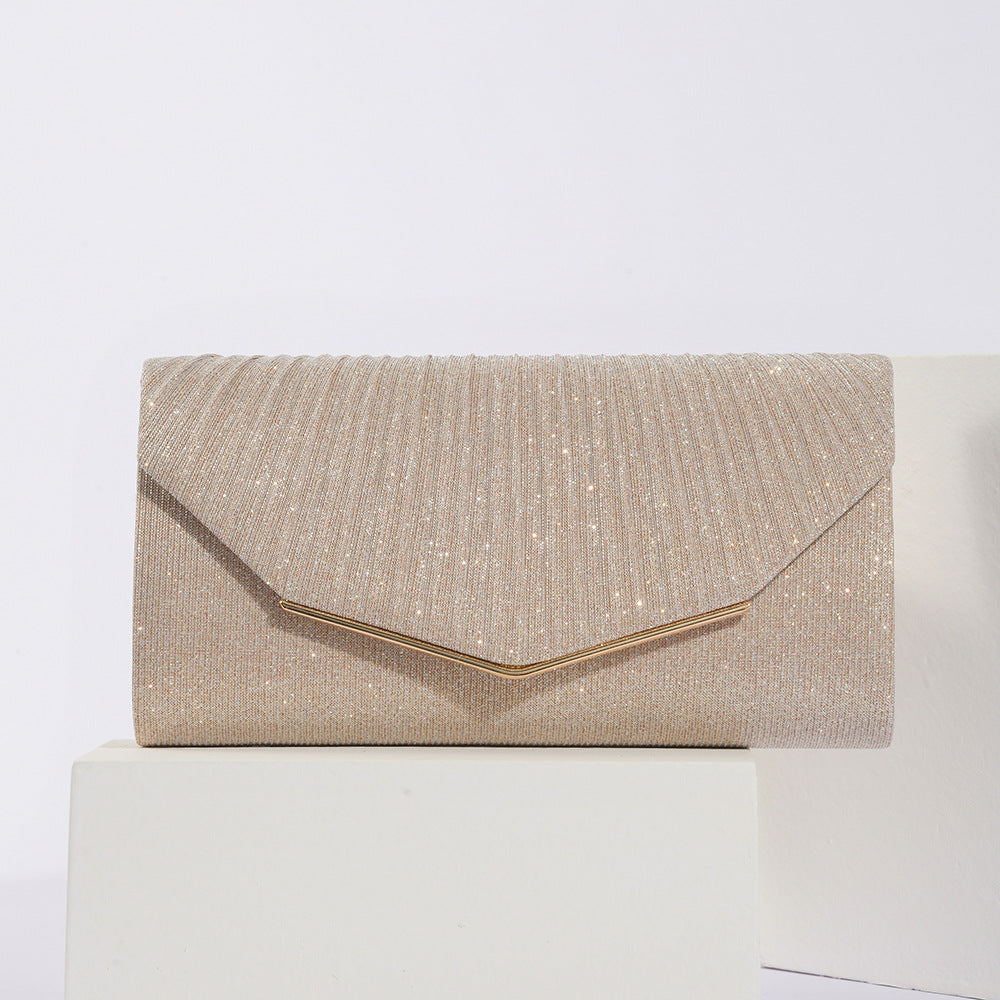 Vintage Damen-Abendclutch mit Überschlag und Kissenbezug, elegante Clutch für gesellschaftliche Anlässe, Partys und Bankette
