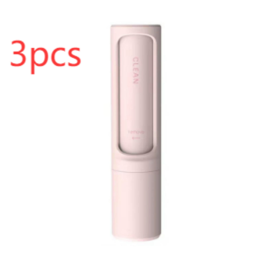 2-in-1 Wiederverwendbare Tierhaarentferner-Bürste/Fusselrolle, tragbar, effektives Selbstreinigungswerkzeug für Katzen- und Hundehaare, Staubentfernungsbürste