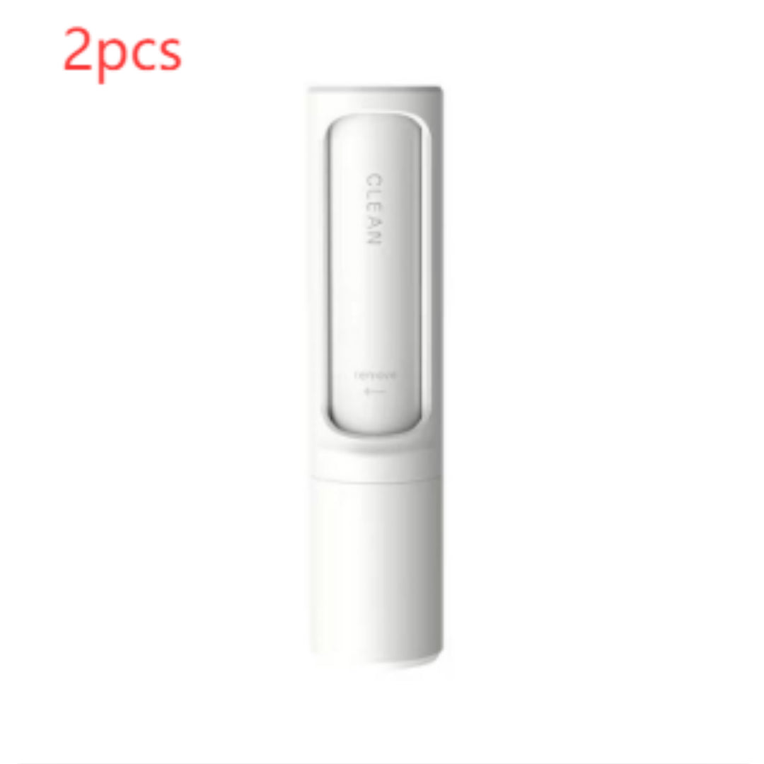 2-in-1 Wiederverwendbare Tierhaarentferner-Bürste/Fusselrolle, tragbar, effektives Selbstreinigungswerkzeug für Katzen- und Hundehaare, Staubentfernungsbürste