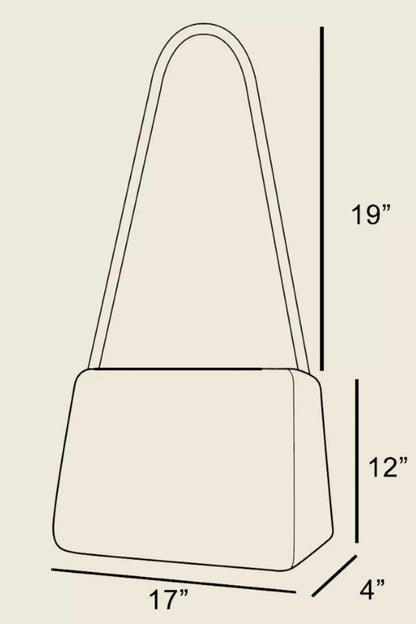 Fame Schultertasche aus strukturiertem Mesh mit Knoten