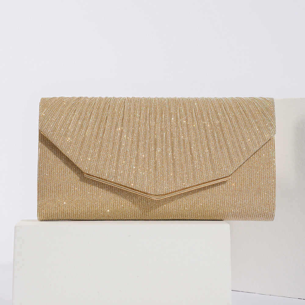 Vintage Damen-Abendclutch mit Überschlag und Kissenbezug, elegante Clutch für gesellschaftliche Anlässe, Partys und Bankette