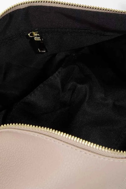 Halbkreisförmige Schultertasche aus Leder von Fame